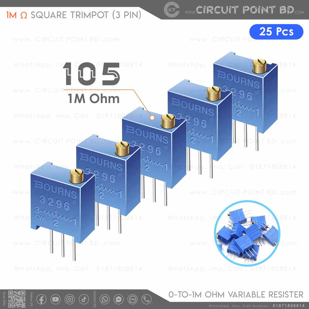 50pcs New 5K Ohm 3296W Trimpot Trimmer Potentiometer 3296 W-502 50pcs New 5K Ohm 3296W Trimpot Trimmer Potentiometer 3296 W-502