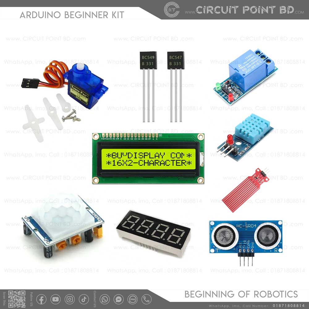 Arduino Combo Arduino Beginner Kit - for Learner – Robotics & Electronics DIY Project ...