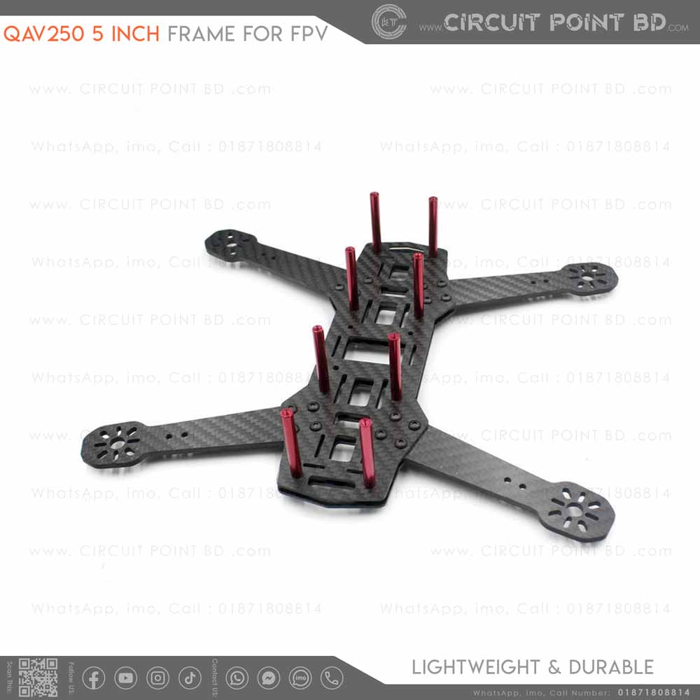 QAV250/ ZMR250 FPV Racing Drone Frame Kit | Carbon Fiber | 250mm ...