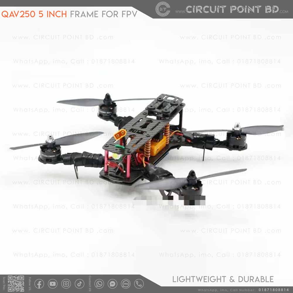 QAV250/ ZMR250 FPV Racing Drone Frame Kit | Carbon Fiber | 250mm ...
